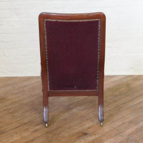 MAHOGANY FRAME LADIES CHAIR - ADDITIONAL PHOTO 8