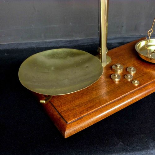 EDWARDIAN BRASS SCALES - ADDITIONAL PHOTO 5