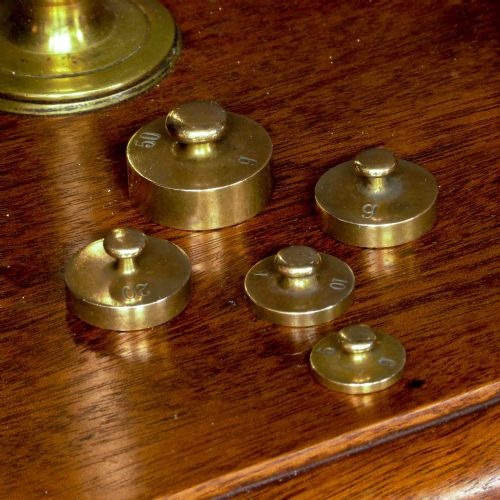 EDWARDIAN BRASS SCALES - ADDITIONAL PHOTO 14