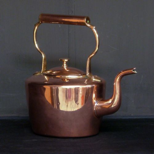 VICTORIAN COPPER KETTLE - ADDITIONAL PHOTO 1