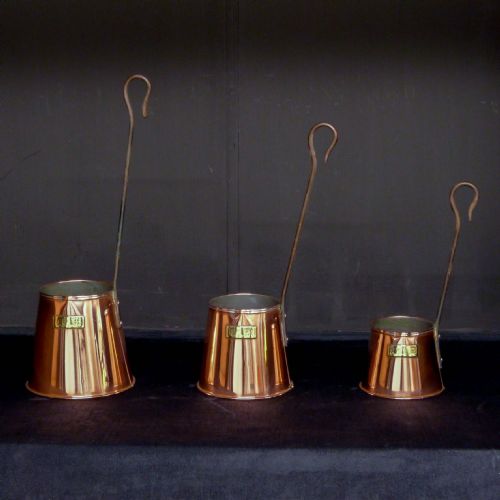 set of victorian copper cider cans - CATEGORY: ANTIQUE METAL - DATED VICTORIAN