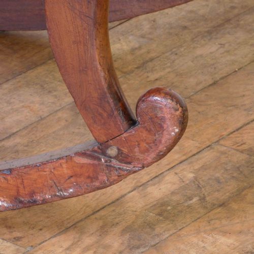 VICTORIAN MAHOGANY ROCKING CHAIR - ADDITIONAL PHOTO 6