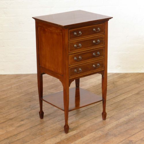 edwardian mahogany music cabinet - CATEGORY: ANTIQUE CABINETS - DATED EDWARDIAN