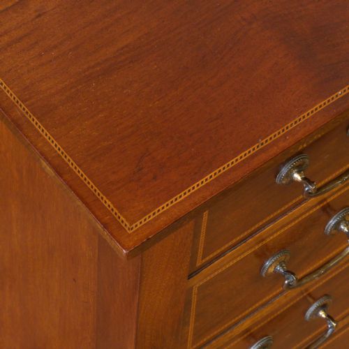 EDWARDIAN MAHOGANY MUSIC CABINET - ADDITIONAL PHOTO 4