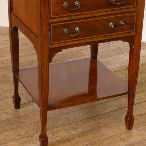 EDWARDIAN MAHOGANY MUSIC CABINET - ADDITIONAL PHOTO 6