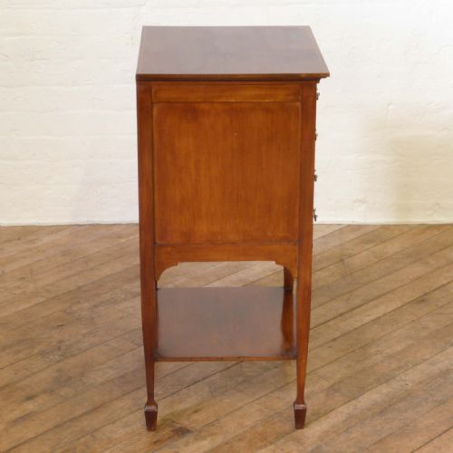 EDWARDIAN MAHOGANY MUSIC CABINET - ADDITIONAL PHOTO 8