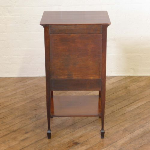 EDWARDIAN MAHOGANY MUSIC CABINET - ADDITIONAL PHOTO 9