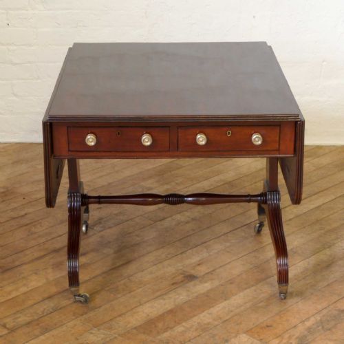 REGENCY MAHOGANY SOFA TABLE - ADDITIONAL PHOTO 10