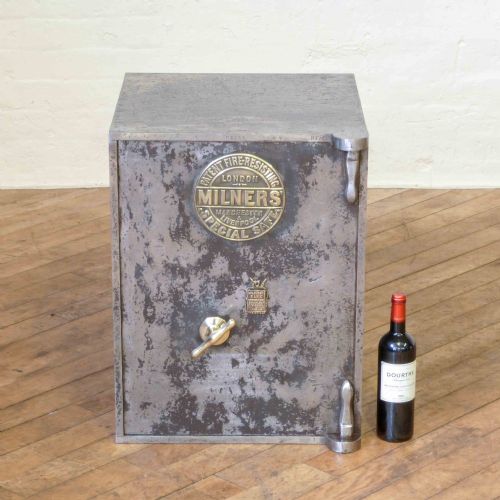 MILNERS POLISHED STEEL SAFE - ADDITIONAL PHOTO 2