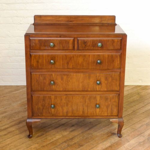 WALNUT CHEST OF DRAWERS - ADDITIONAL PHOTO 1