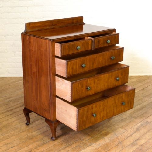WALNUT CHEST OF DRAWERS - ADDITIONAL PHOTO 2