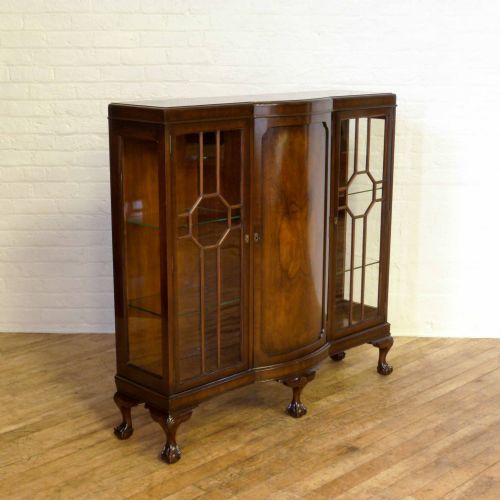 dark walnut figured cabinet - CATEGORY: ANTIQUE CABINETS - DATED 1920