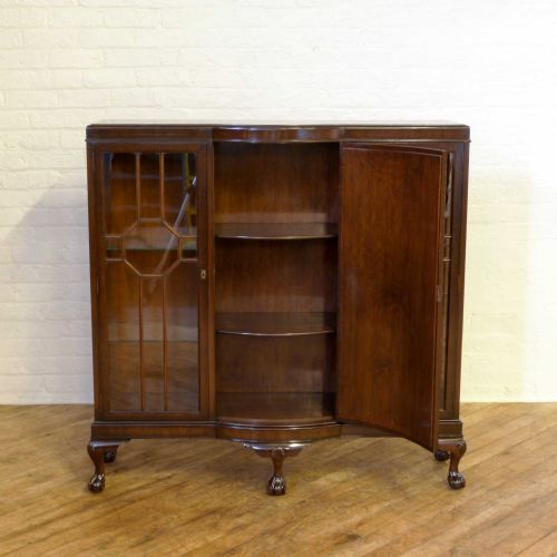 DARK WALNUT FIGURED CABINET - ADDITIONAL PHOTO 1