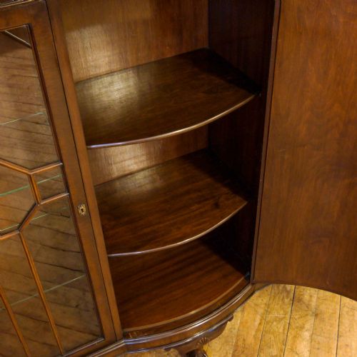 DARK WALNUT FIGURED CABINET - ADDITIONAL PHOTO 2