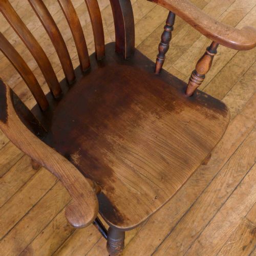 VICTORIAN BEECH ELM FARMHOUSE CHAIR - ADDITIONAL PHOTO 1