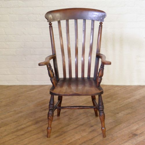 VICTORIAN BEECH ELM FARMHOUSE CHAIR - ADDITIONAL PHOTO 3