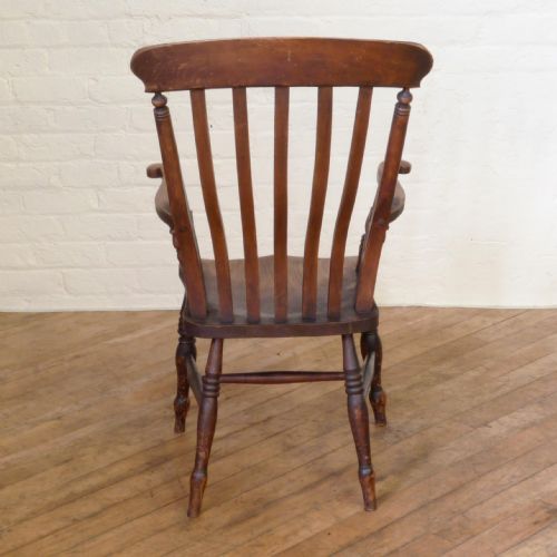 VICTORIAN BEECH ELM FARMHOUSE CHAIR - ADDITIONAL PHOTO 5
