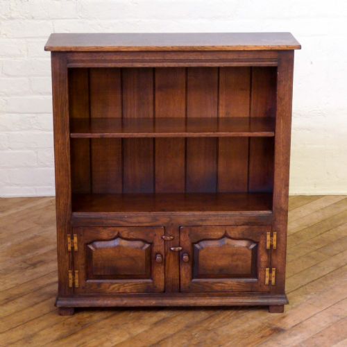 GEORGIAN STYLE OAK BOOKCASE - ADDITIONAL PHOTO 2