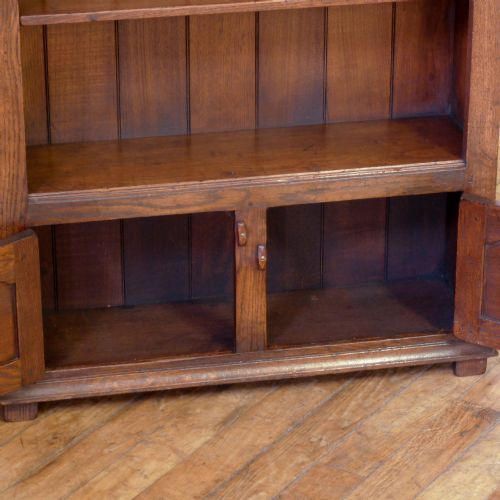 GEORGIAN STYLE OAK BOOKCASE - ADDITIONAL PHOTO 4