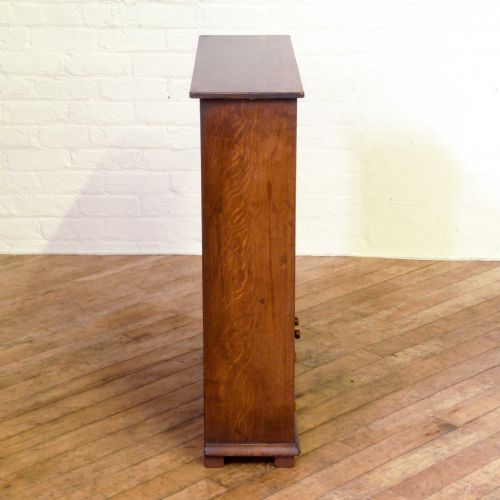 GEORGIAN STYLE OAK BOOKCASE - ADDITIONAL PHOTO 6