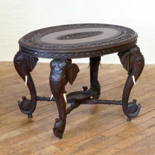 indian occasional table - CATEGORY: ANTIQUE TABLES - DATED 1910