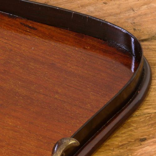 EDWARDIAN MAHOGANY TRAY - ADDITIONAL PHOTO 3