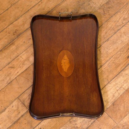 EDWARDIAN MAHOGANY TRAY - ADDITIONAL PHOTO 5