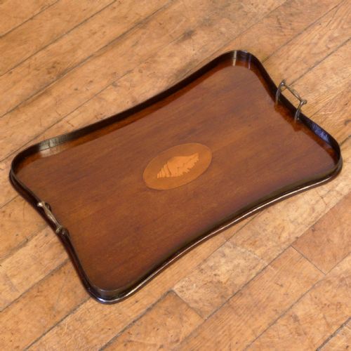 EDWARDIAN MAHOGANY TRAY - ADDITIONAL PHOTO 6