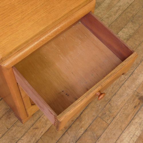 ART DECO OAK BUREAU - ADDITIONAL PHOTO 7
