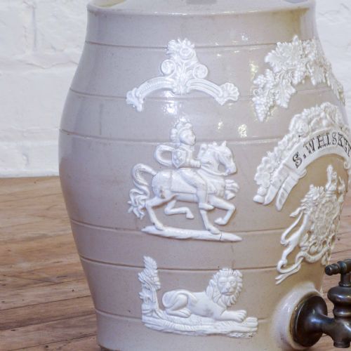 VICTORIAN EARTHENWARE WHISKY BARREL - ADDITIONAL PHOTO 8