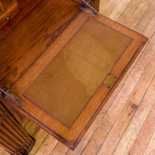 ART DECO OAK BUREAU - ADDITIONAL PHOTO 5