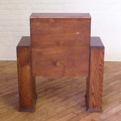 ART DECO OAK BUREAU - ADDITIONAL PHOTO 11