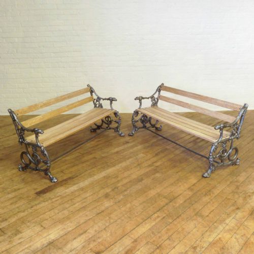 PAIR OF VICTORIAN COALBROOKDALE BENCHES - ADDITIONAL PHOTO 2
