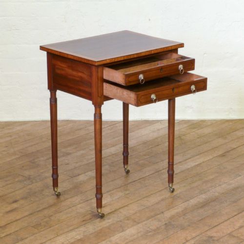 GEORGIAN MAHOGANY LADIES WRITING TABLE - ADDITIONAL PHOTO 1