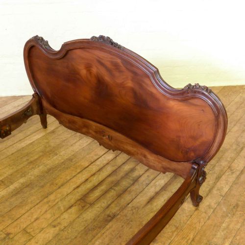 FRENCH CARVED WALNUT BED - ADDITIONAL PHOTO 12