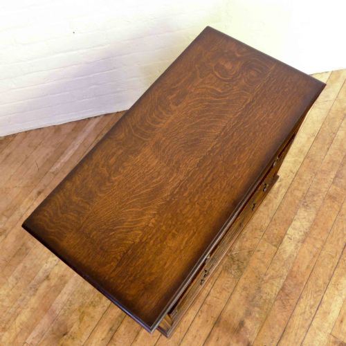 JACOBEAN STYLE OAK CHEST OF DRAWERS - ADDITIONAL PHOTO 5