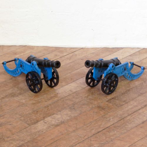pair of iron cannons - CATEGORY: ANTIQUE MISCELLANEOUS - DATED 1930