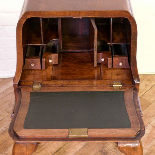 EDWARDIAN WALNUT BUREAU - ADDITIONAL PHOTO 5