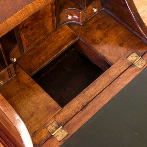 EDWARDIAN WALNUT BUREAU - ADDITIONAL PHOTO 9