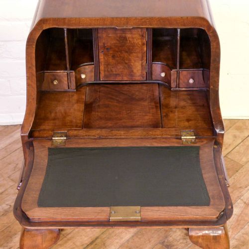 EDWARDIAN WALNUT BUREAU - ADDITIONAL PHOTO 10