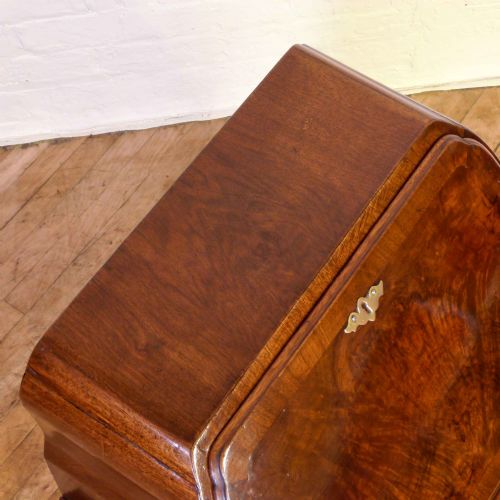 EDWARDIAN WALNUT BUREAU - ADDITIONAL PHOTO 14