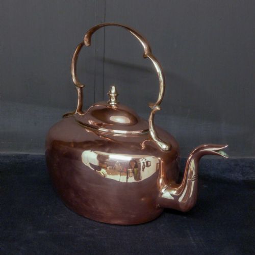 georgian copper kettle - CATEGORY: ANTIQUE METAL - DATED 1800