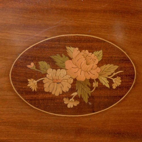 EDWARDIAN MAHOGANY DRINKS TRAY - ADDITIONAL PHOTO 1
