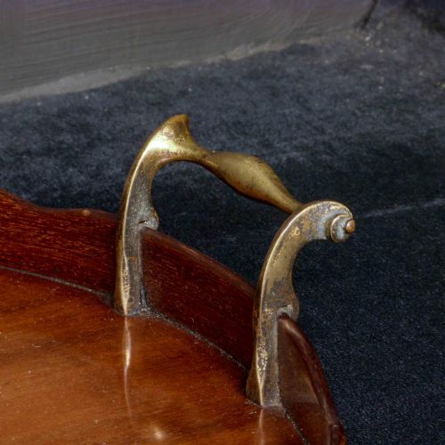 EDWARDIAN MAHOGANY DRINKS TRAY - ADDITIONAL PHOTO 4