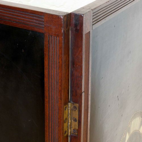 EDWARDIAN MAHOGANY SCREEN - ADDITIONAL PHOTO 3