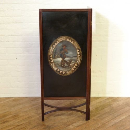 EDWARDIAN MAHOGANY SCREEN - ADDITIONAL PHOTO 6