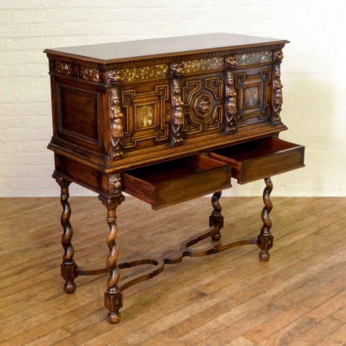 CARVED OAK CUPBOARD - ADDITIONAL PHOTO 2