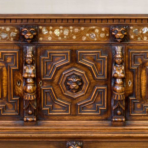CARVED OAK CUPBOARD - ADDITIONAL PHOTO 9
