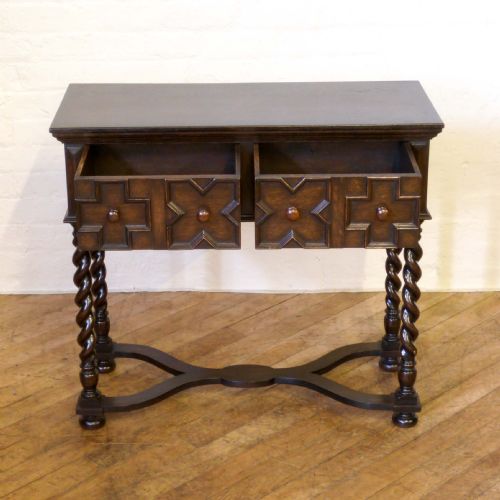 SMALL JACOBEAN STYLE OAK DRESSER - ADDITIONAL PHOTO 4