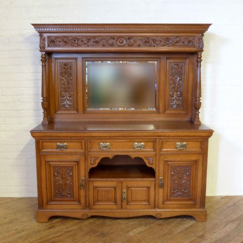 edwardian oak sideboard - CATEGORY: ANTIQUE SIDEBOARDS - DATED EDWARDIAN